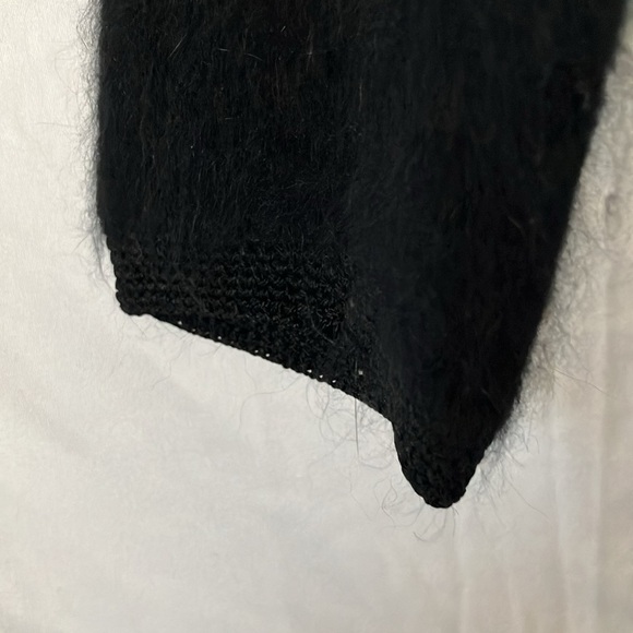 Valerie Stevens: Black Furblend Sweater- Wool & Angora- S - Picture 12 of 16